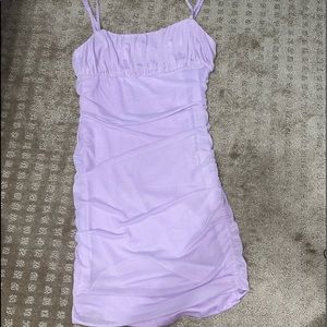 Mini lavender mesh dress